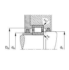 Բ NJ2324-E-M1,  DIN 5412-1 ׼Ҫߴ, 붨λ, ɷ, ּ