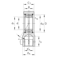 Һѹ˶ GIHRK40-DO,  DIN ISO 12 240-4 ׼Ƽнװãά